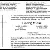 Miess Georg 1935-2002 Todesanzeige